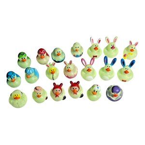 Glow-in-the-Dark Rubber Duckies Assorted Small Ducks 20ct